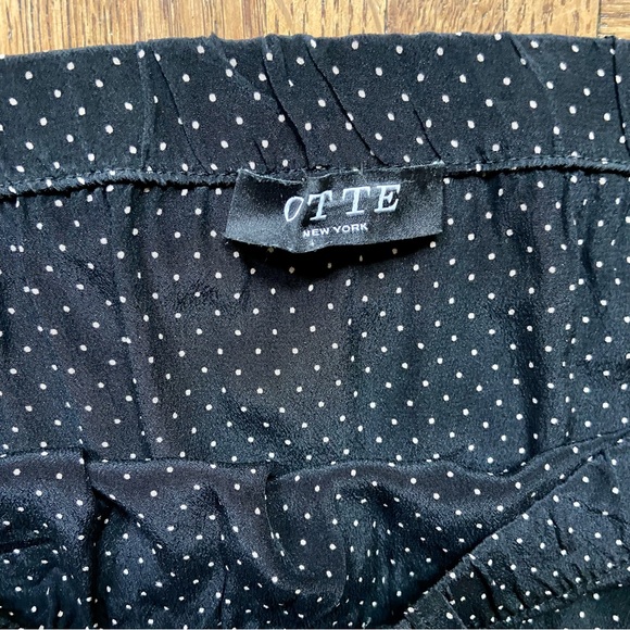 Otte NYC black print silk halter strapless jumpsuit - Picture 7 of 7